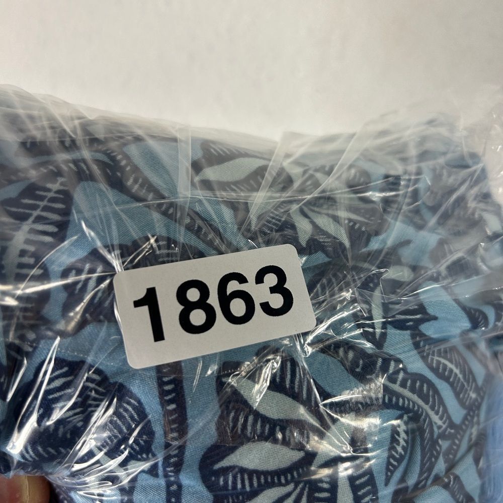 Omika ladies midi maxi dress large blue white peasant cottagecore corpcore day - Picture 14 of 16